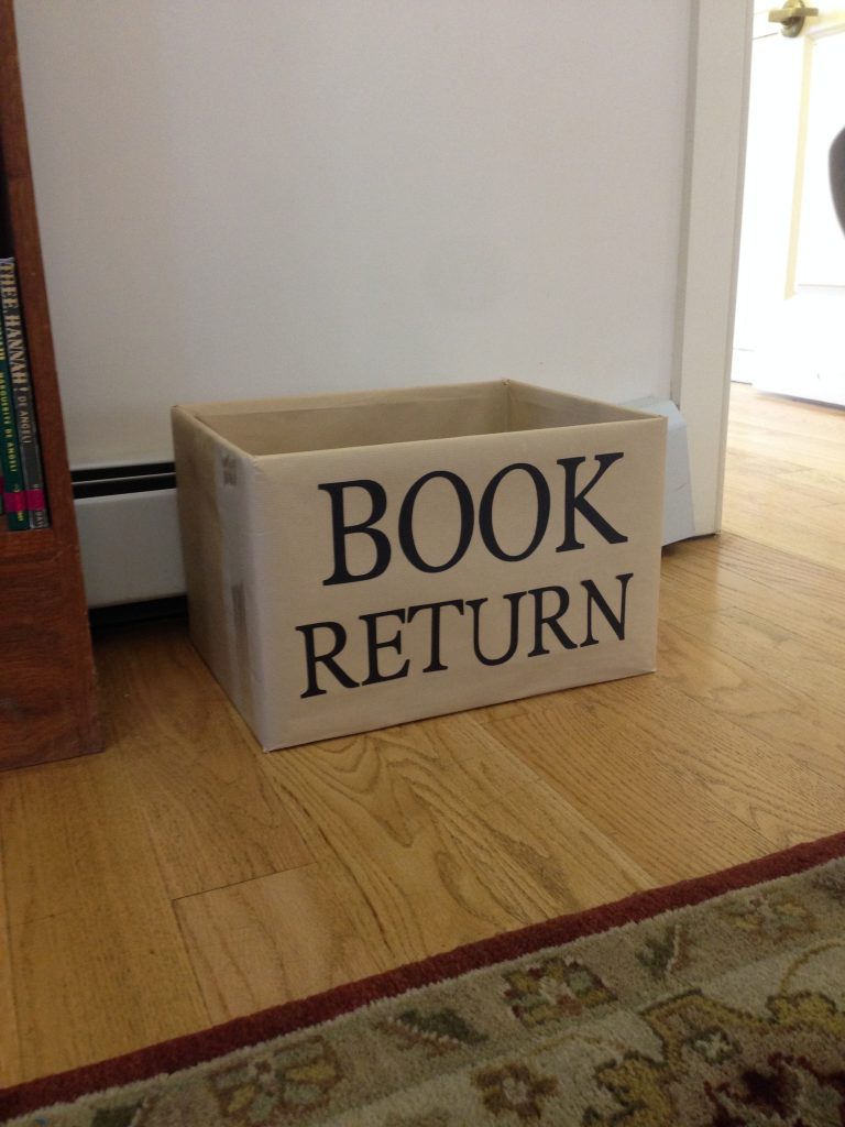 View of Book Return Box